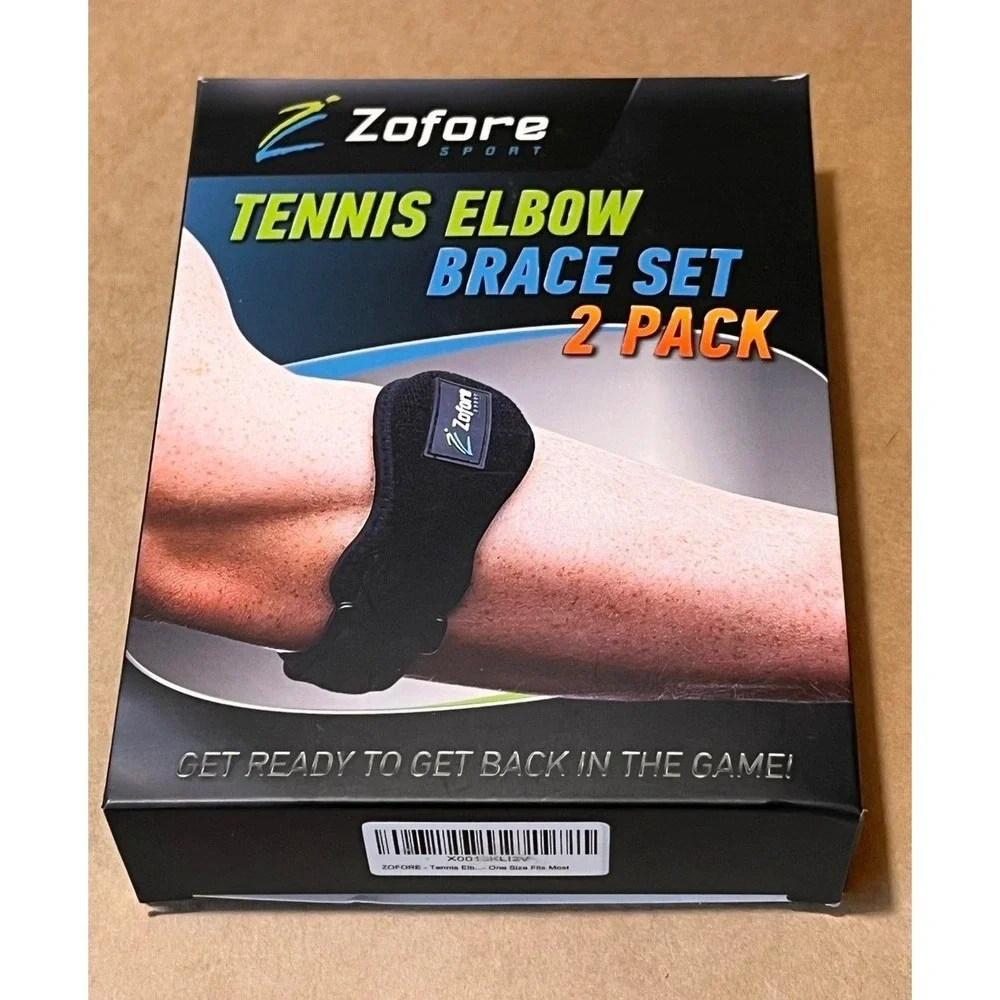 ZOFORE Sport Tennis Elbow Brace 2 Pack Compression Strap Tendonitis Support